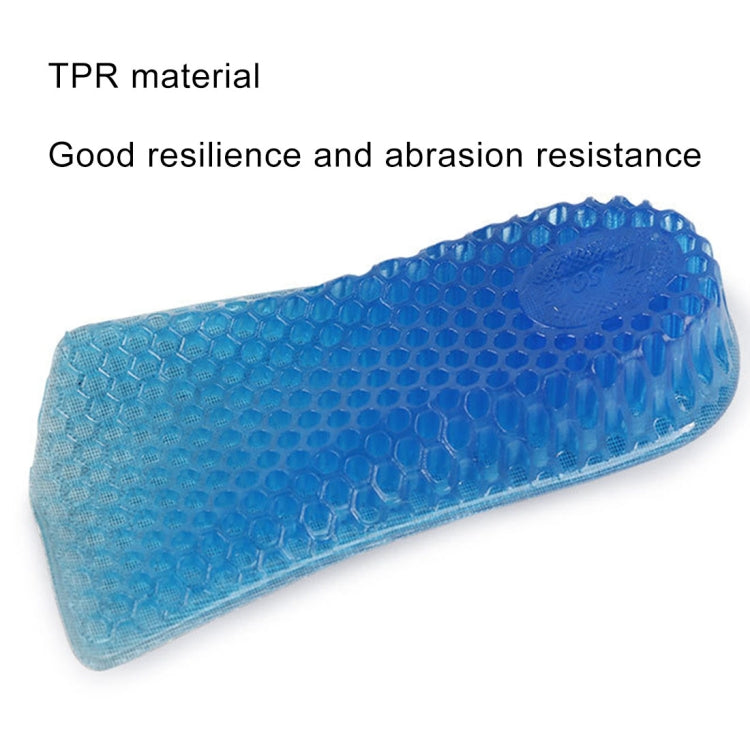 1 Pair  3cm Honeycomb Stretch Insert Shoes Height Increase Half Insoles