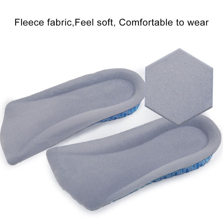 1 Pair  3cm Honeycomb Stretch Insert Shoes Height Increase Half Insoles