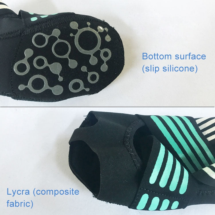 1 Pair Anti-Slip Yoga Socks Toeless Pilates Socks Ballet Yoga Pilates Barre Shoes for Women, 235-240mm Foot Length