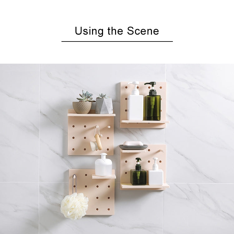 5 PCS Plastic Board Living Room Bathroom Kitchen Wall Decoration Storage Shelf