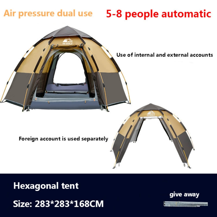 Hewolf 1789 Outdoor Camping Hexagonal Automatic Rain-proof Tent, Flagship Version