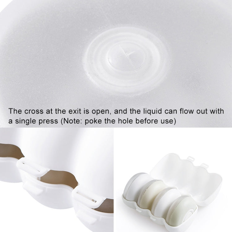 3 Sets Portable Subpackage Bottles Travel Sealed Shampoo Shower Gel Cosmetics Containers