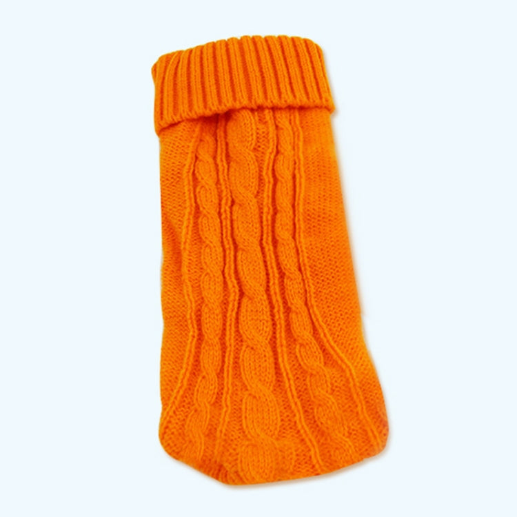 New Autumn and Winter Style Pet Dog Solid Colors Sweater Pullover Size: XL, Bust: 30-48cm, Length: 32cm