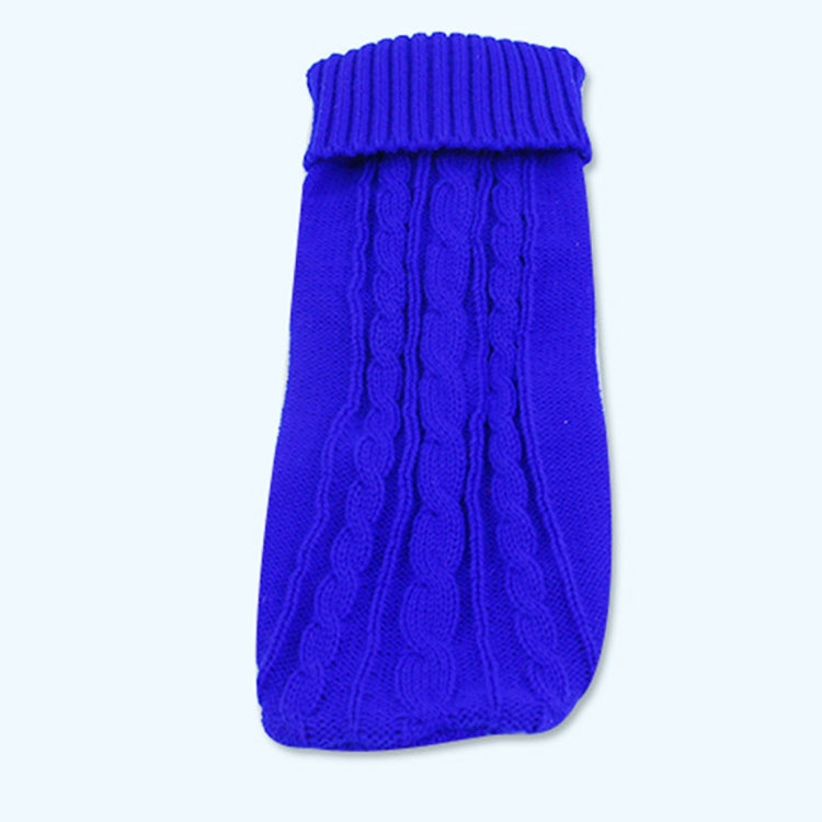 New Autumn and Winter Style Pet Dog Solid Colors Sweater Pullover Size: S, Bust: 22-37cm, Length: 20cm