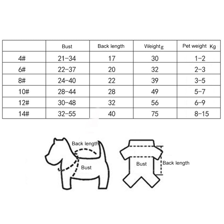 New Autumn and Winter Style Pet Dog Solid Colors Sweater Pullover Size: XS, Bust: 21-34cm, Length: 17cm