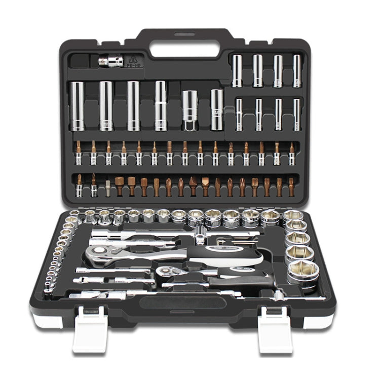 94 PCS  Ratchet Wrench Set Car Repair Combination Hardware Toolbox