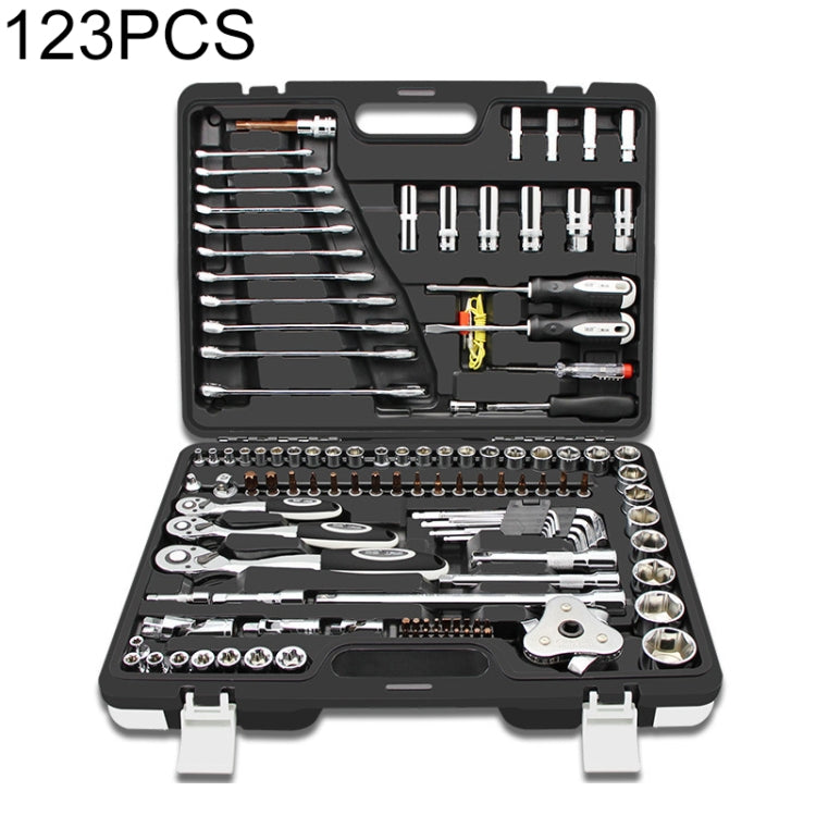 123 PCS  Ratchet Wrench Set Car Repair Combination Hardware Toolbox