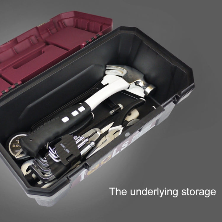 17 inch Stainless Steel Multi-function Portable Home Car Repair Tool Storage Box