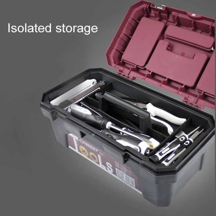 17 inch Stainless Steel Multi-function Portable Home Car Repair Tool Storage Box