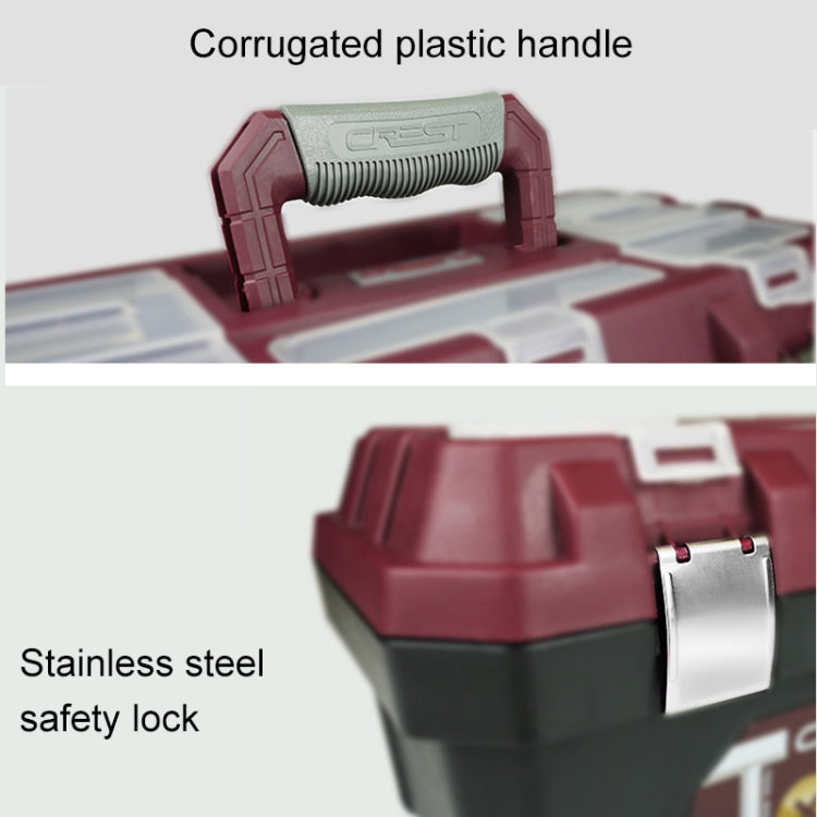 14 inch ABS Multi-function Portable Home Car Repair Tool Storage Box