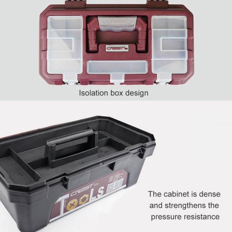 14 inch ABS Multi-function Portable Home Car Repair Tool Storage Box