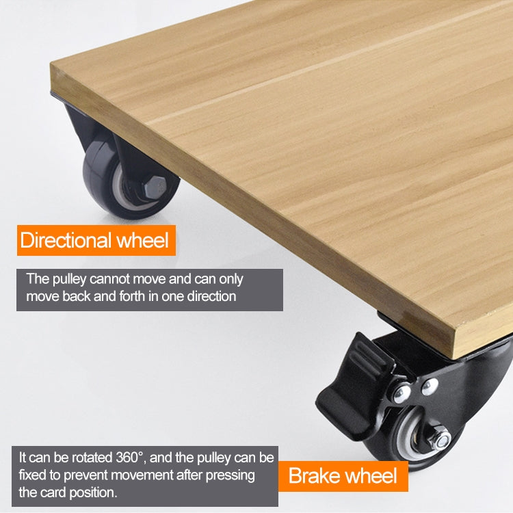 2 PCS 1.5 inch Furniture Cabinet Coffee Table Silent Screw Universal Wheel