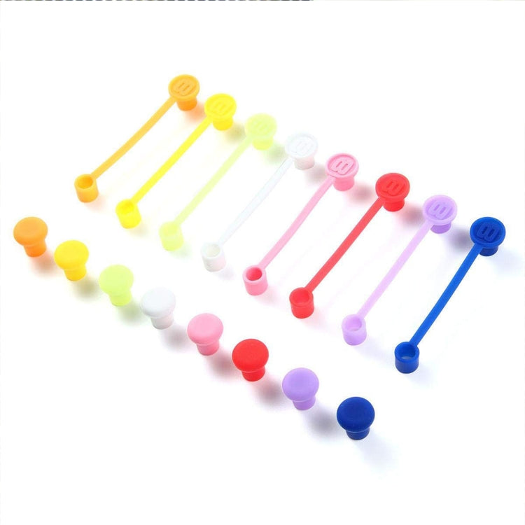10 PCS Stainless Steel Straw Dust Plug, Random Color Delivery