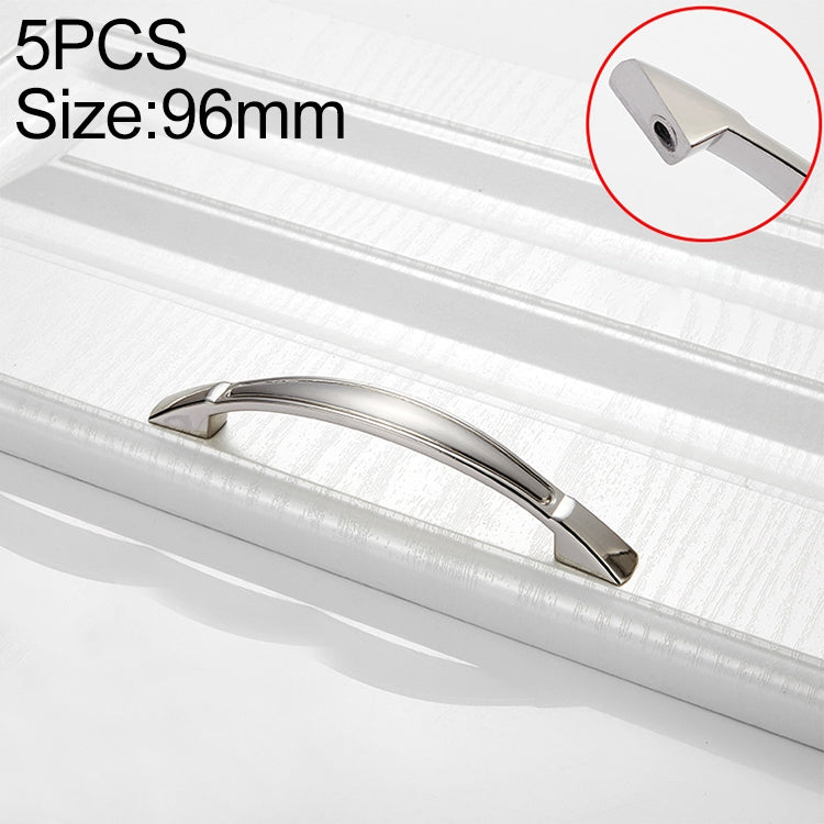 5 PCS 4091-96 Double White Zinc Alloy Cabinet Drawer Door Handle