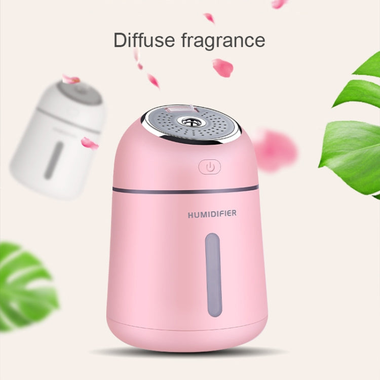Little-Q Ultrasonic Essential Oil Diffuser Aromatherapy Aroma Humidifier with LED Night Light for Office, Home Bedroom, Car, Support USB Output, Capacity: 330ml, DC 5V