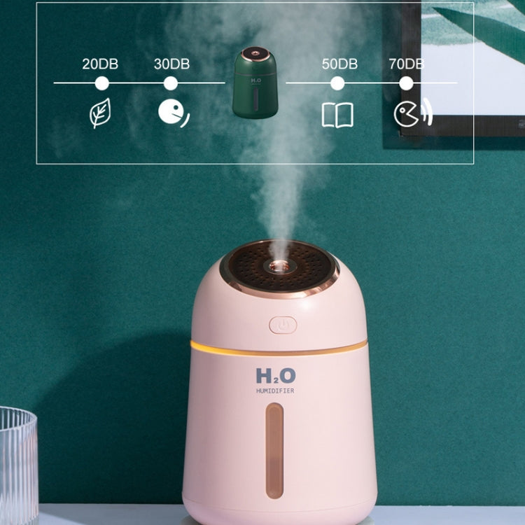 Little-Q Ultrasonic Essential Oil Diffuser Aromatherapy Aroma Humidifier with LED Night Light for Office, Home Bedroom, Car, Support USB Output, Capacity: 330ml, DC 5V