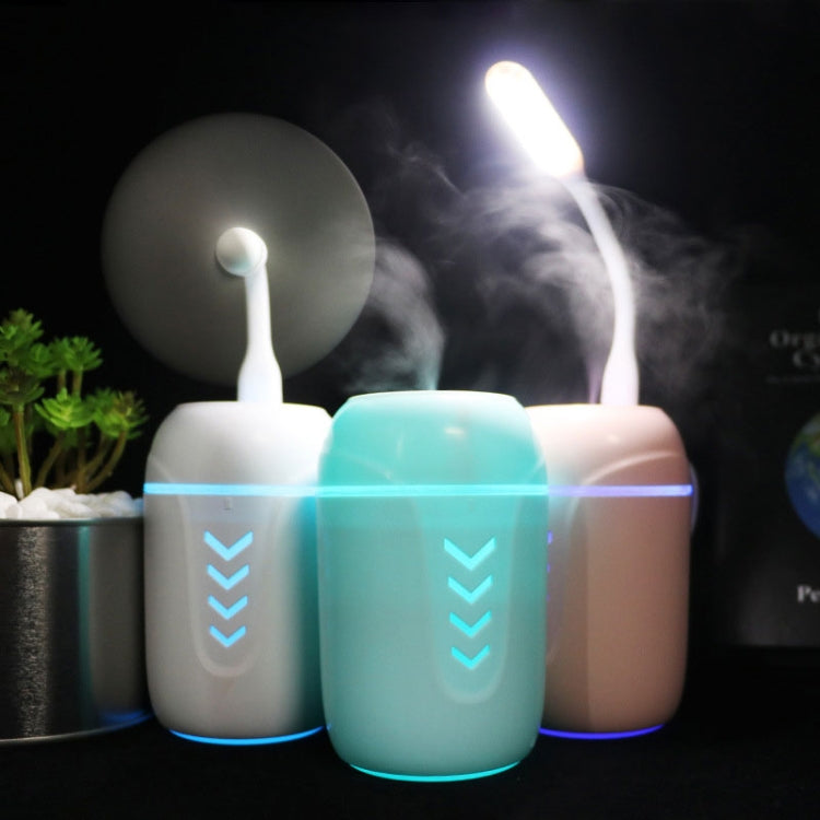 5W USB Household Mute Desktop Air Humidifier Automatic Alcohol Sprayer with Colorful Atmosphere Lights, Capacity: 200mL(White)