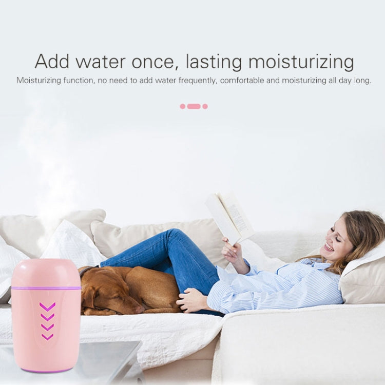 5W USB Household Mute Desktop Air Humidifier Automatic Alcohol Sprayer with Colorful Atmosphere Lights, Capacity: 200mL(White)