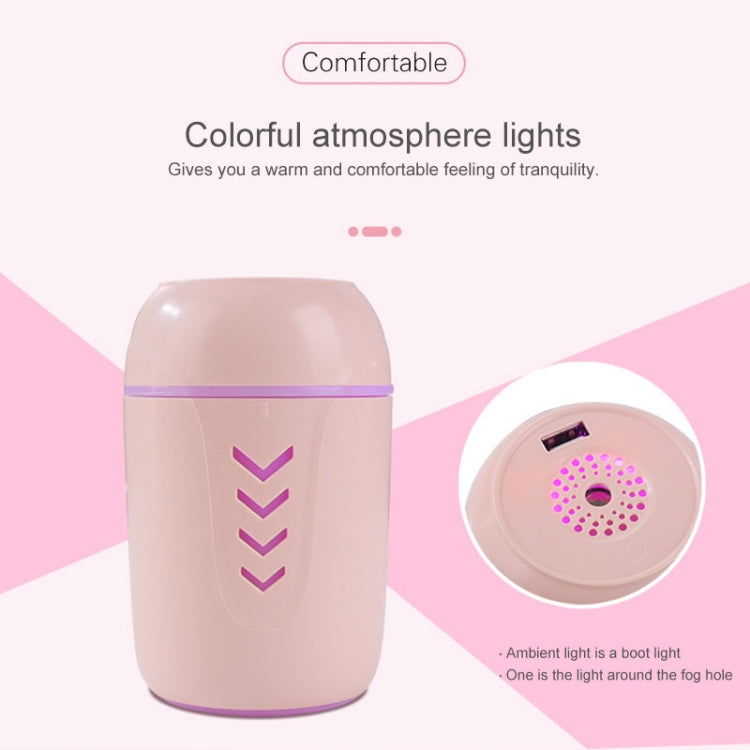 5W USB Household Mute Desktop Air Humidifier Automatic Alcohol Sprayer with Colorful Atmosphere Lights, Capacity: 200mL(White)