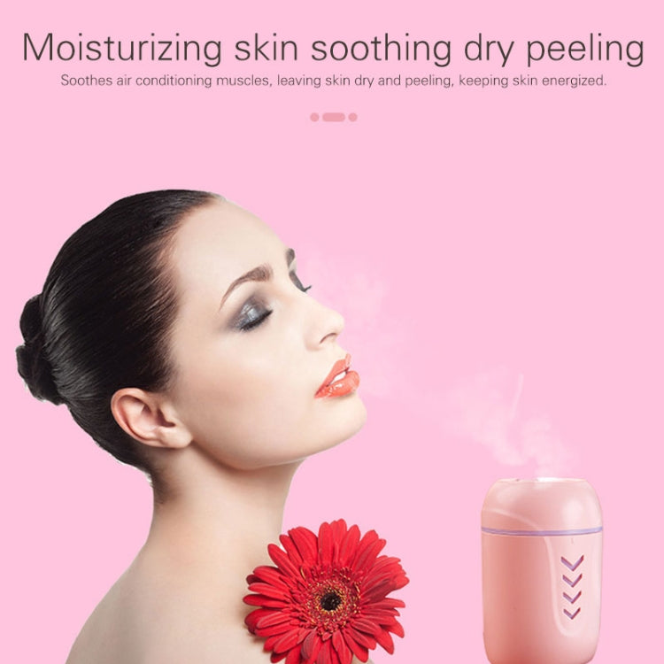 5W USB Household Mute Desktop Air Humidifier Automatic Alcohol Sprayer with Colorful Atmosphere Lights, Capacity: 200mL(White)