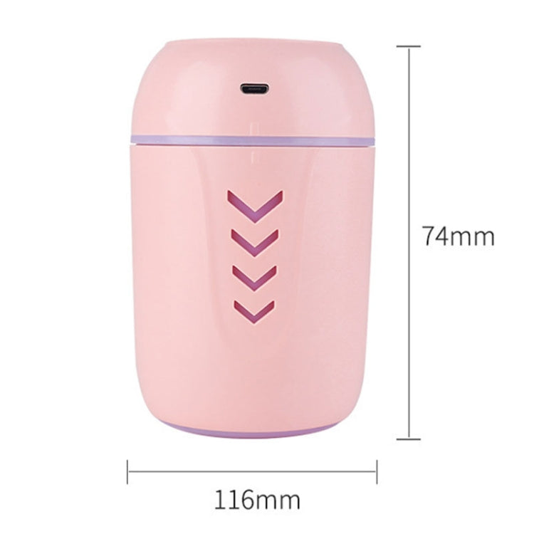 3 in 1 5W USB Household Mute Desktop Air Humidifier Automatic Alcohol Sprayer with Colorful Atmosphere Lights + USB Night Light + USB Fan Set, Capacity: 200mL(Blue)