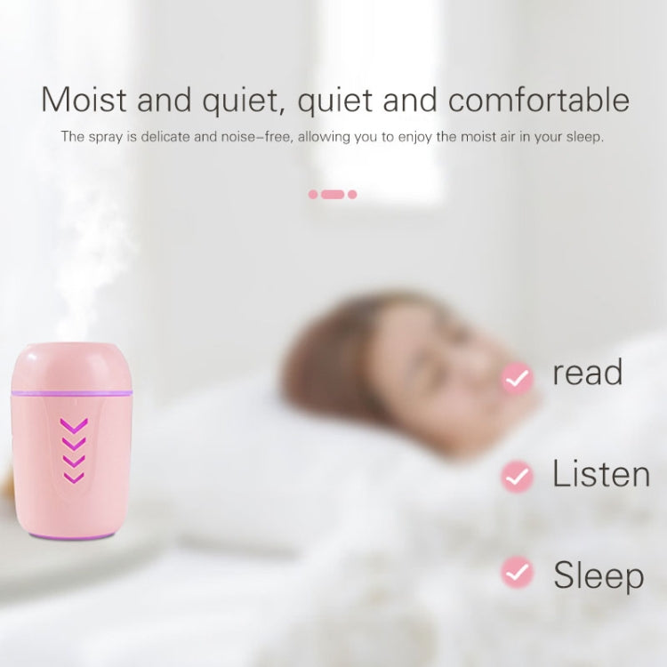 3 in 1 5W USB Household Mute Desktop Air Humidifier Automatic Alcohol Sprayer with Colorful Atmosphere Lights + USB Night Light + USB Fan Set, Capacity: 200mL(Blue)