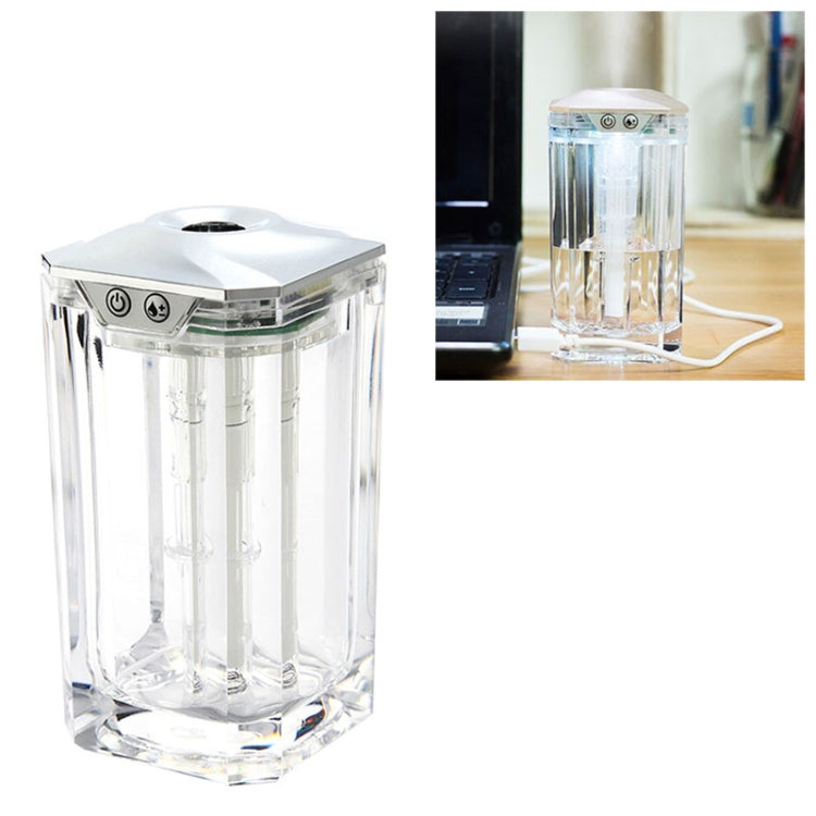 Vehicle Transparent Humidifier USB Portable Ultrasound Nebulizer Automatic Alcohol Sprayer with Night Light, Capacity: 120mL
