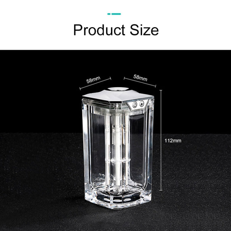 Vehicle Transparent Humidifier USB Portable Ultrasound Nebulizer Automatic Alcohol Sprayer with Night Light, Capacity: 120mL