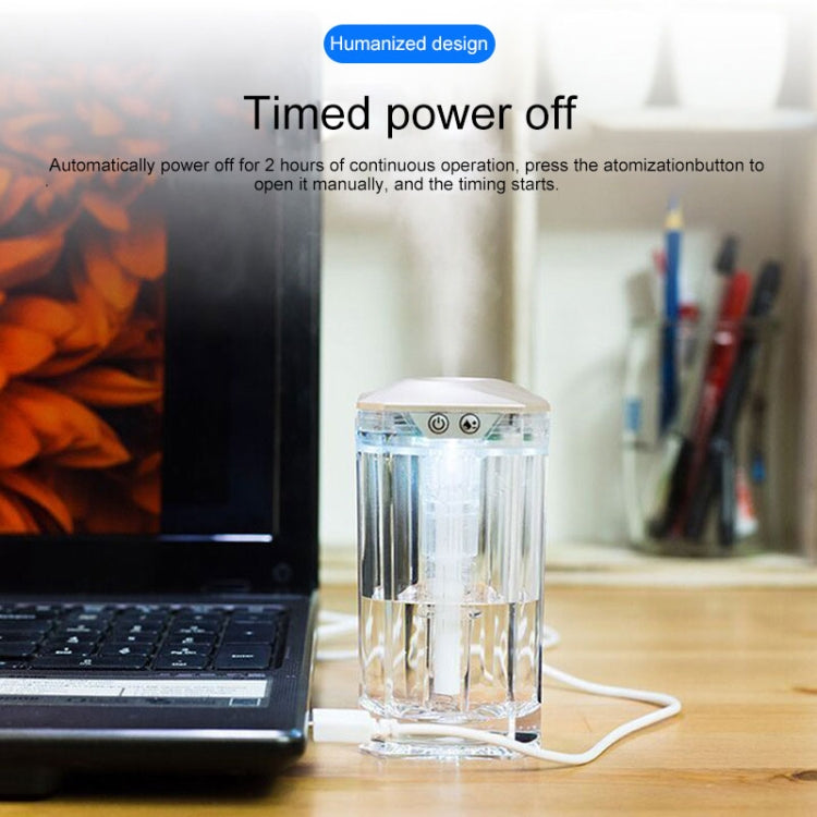 Vehicle Transparent Humidifier USB Portable Ultrasound Nebulizer Automatic Alcohol Sprayer with Night Light, Capacity: 120mL