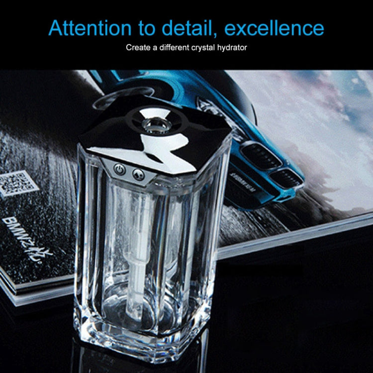Vehicle Transparent Humidifier USB Portable Ultrasound Nebulizer Automatic Alcohol Sprayer with Night Light, Capacity: 120mL