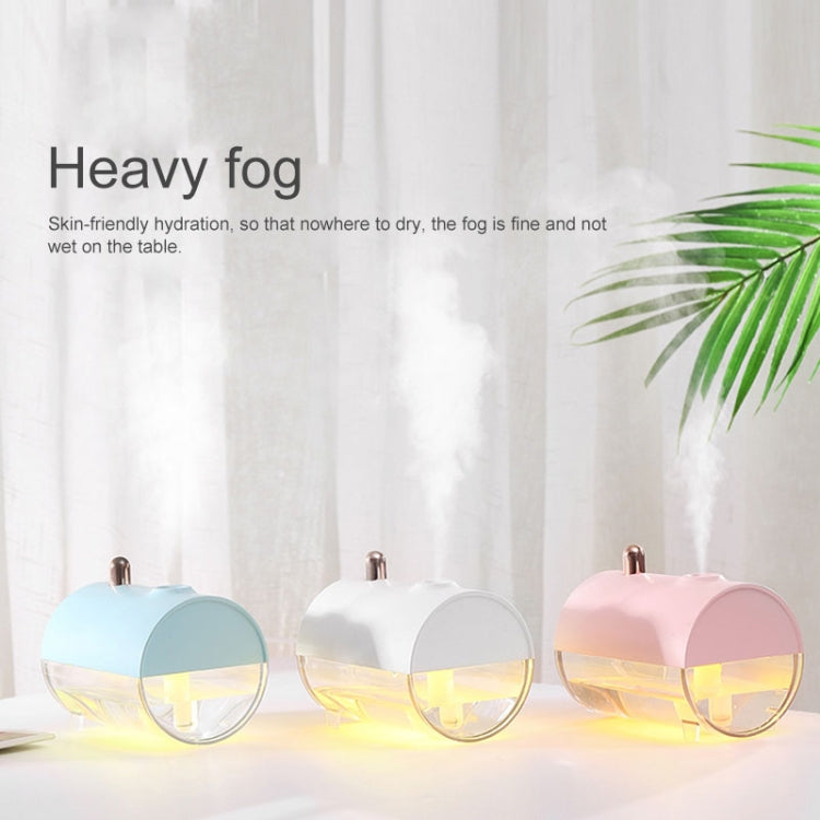 Ibiey Submarine Shape USB Mini Ultrasonic Aromatherapy Humidifier Automatic Alcohol Sprayer with LED Light, Capacity: 230mL(Blue)