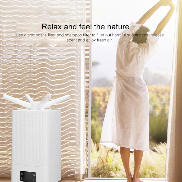 Console Mode Household Air Humidifier Large Capacity Commercial Intelligent Vegetable Preservation Machine Automatic Alcohol Sprayer, Upgraded Mechanical Version(White)