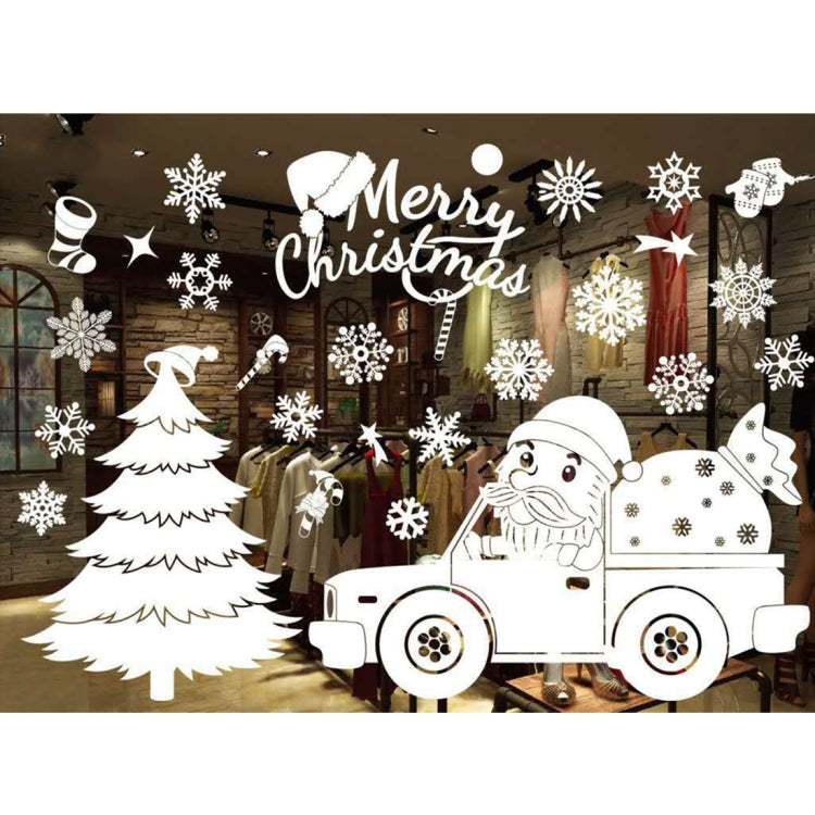 3 PCS Christmas Decoration Snow Flakes Window Stickers Wall Stickers Removable, Random Style Delivery, Size: 55*38cm