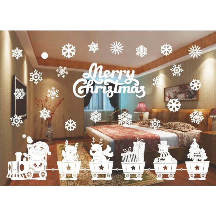 3 PCS Christmas Decoration Snow Flakes Window Stickers Wall Stickers Removable, Random Style Delivery, Size: 55*38cm