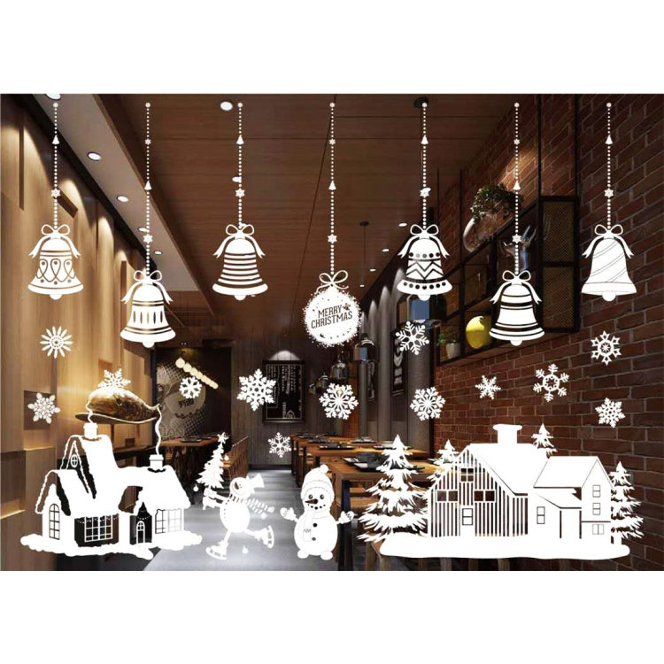 3 PCS Christmas Decoration Snow Flakes Window Stickers Wall Stickers Removable, Random Style Delivery, Size: 55*38cm