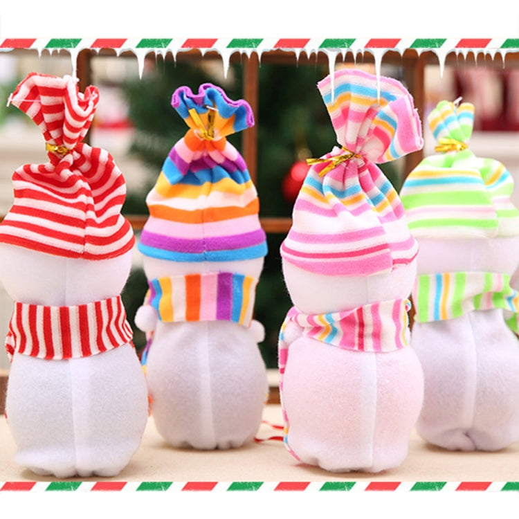 2 PCS Christmas Eve Snowman Doll Apple Gift Bag, Random Style Delivery, Size: 10*25cm
