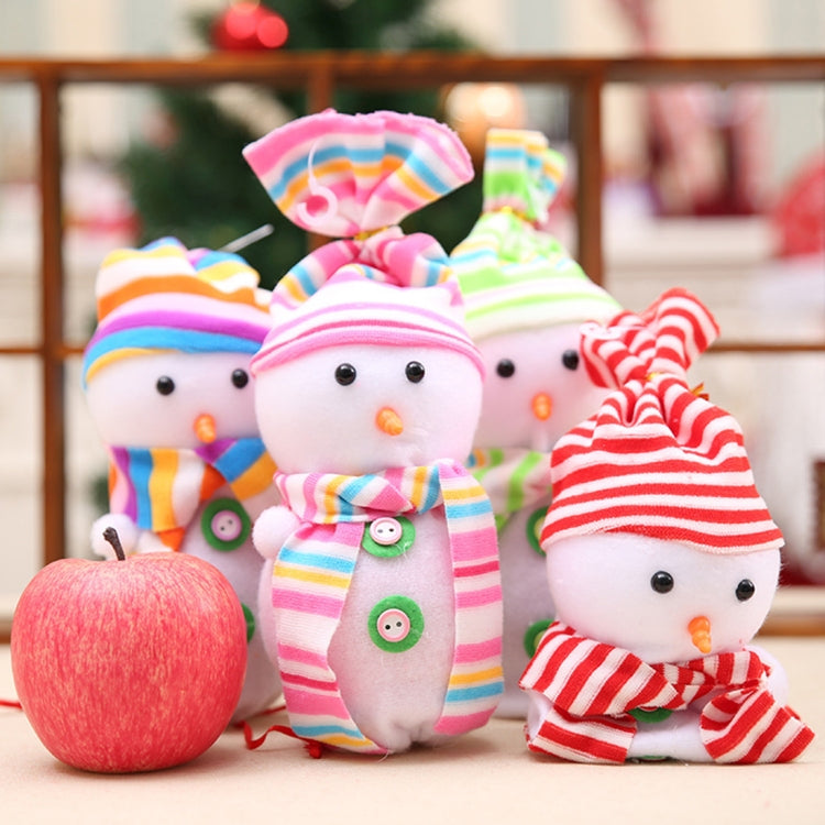 2 PCS Christmas Eve Snowman Doll Apple Gift Bag, Random Style Delivery, Size: 10*25cm