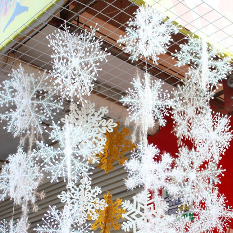Christmas Decorations Snow Flakes 3D Plastic Snowflake Series Set