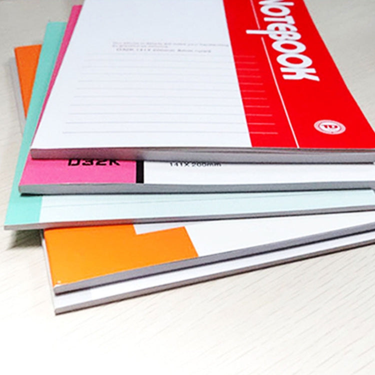 10 PCS 50 Pages A5 Soft Cover Diary Notebook Office Supply, Random Color Delivery