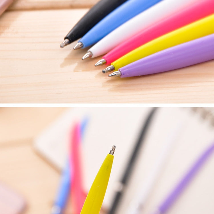 80 PCS 0.7mm Knife-Shaped Blue-Ink Ballpoint Pen for Express & Advertising & Office