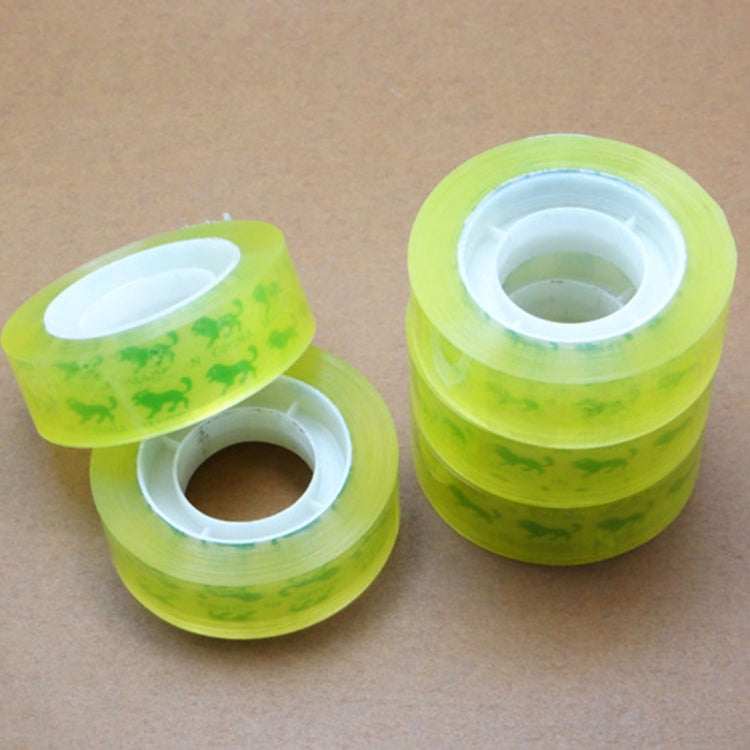 24 PCS 12mm School Office Stationery Transparent Tape Packing Tape, Length: 30m