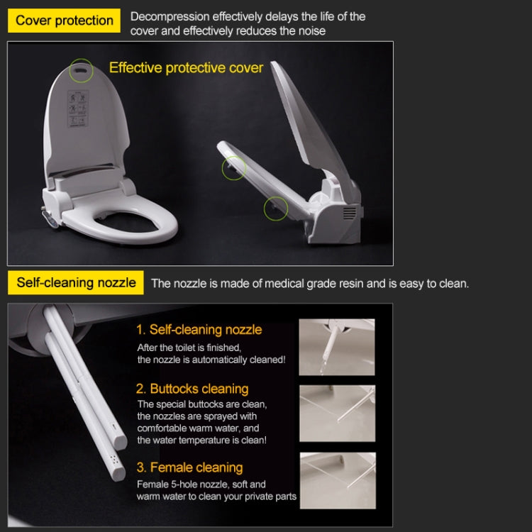 Lojoys Bathroom Automatic Cleaning Heating Intelligent Toilet Cover