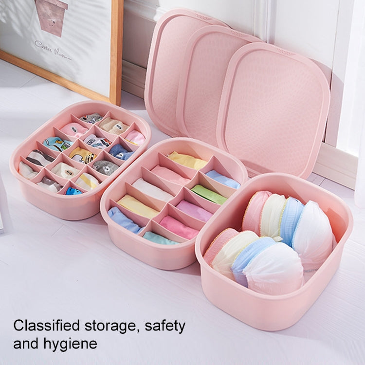 3  PCS / Set Plastic Underwear Socks Storage Box Home Organizer for Small Clothing
