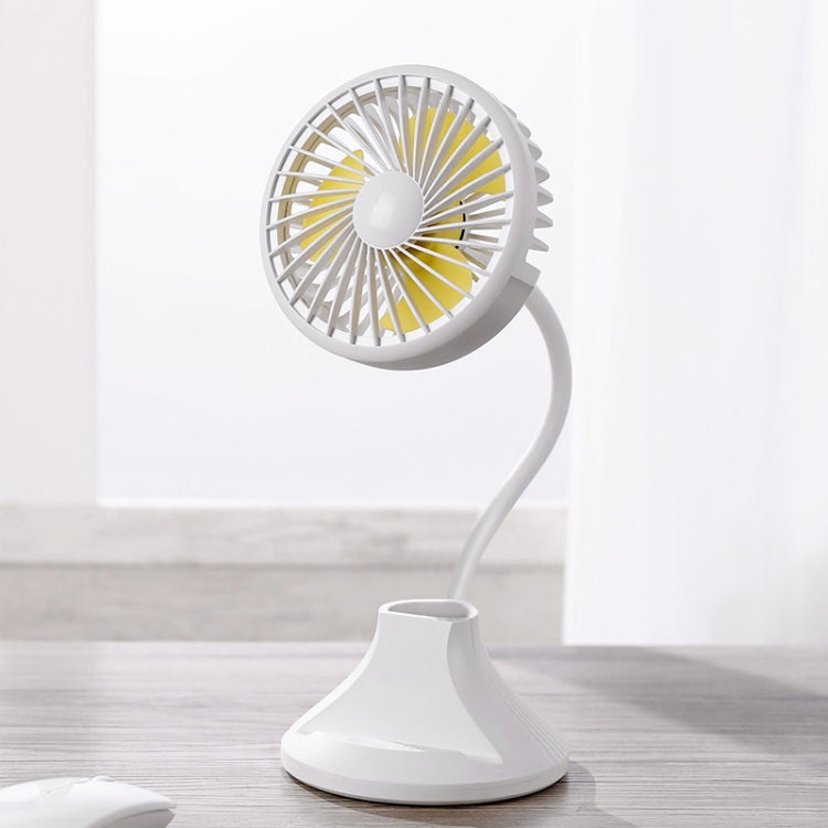 WT-D8 2000mAh 360 Degree Rotation Mini Portable Light Fan with 3 Speed Control& Phone / Pen Holder