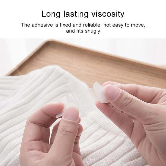 144 PCS / 4 PACK Invisible Anti-light Stickers Shirt Straps Double-sided Adhesive Seamless V-neck Fixed Anti-slip