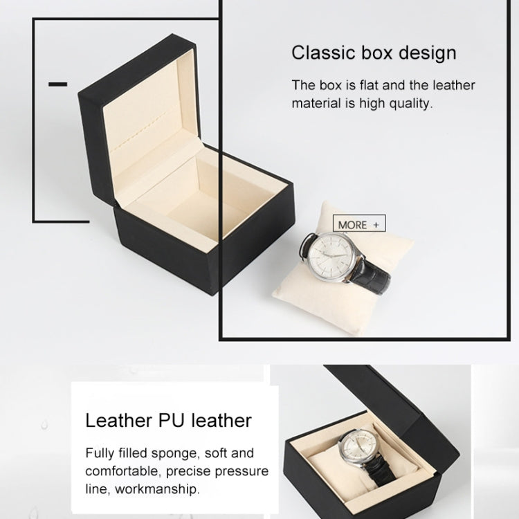 2 PCS SBH002 PU Wrist Watch Storage Box Protective Case, Size: L