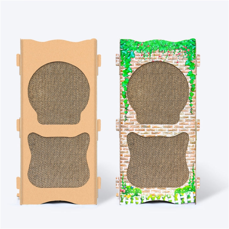 CP-252 Cat Western-style House Corrugated Paper Cat Scratch Board Cat Litter Grinding Claw Toy