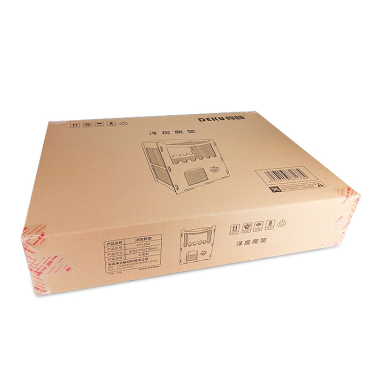 CP-252 Printed Cat Western-style House Corrugated Paper Cat Scratch Board Cat Litter Grinding Claw Toy