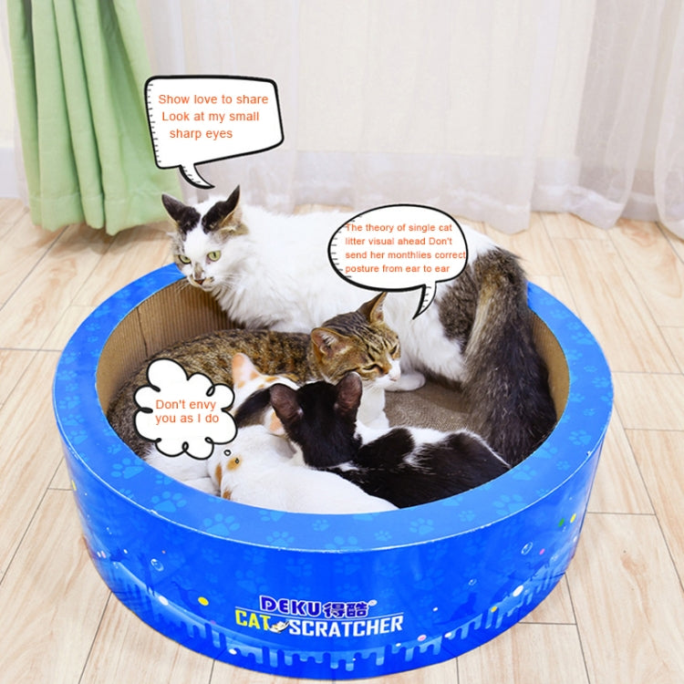 CP-405 Barrel-shaped Corrugated Paper Cat Scratch Board Cat Litter Claw Toy