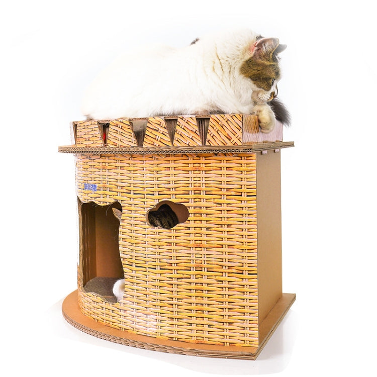 CP-202 Corner Sector Cat house Cat Litter Corrugated Paper Cat Scratch Board Grinding Claw Toy